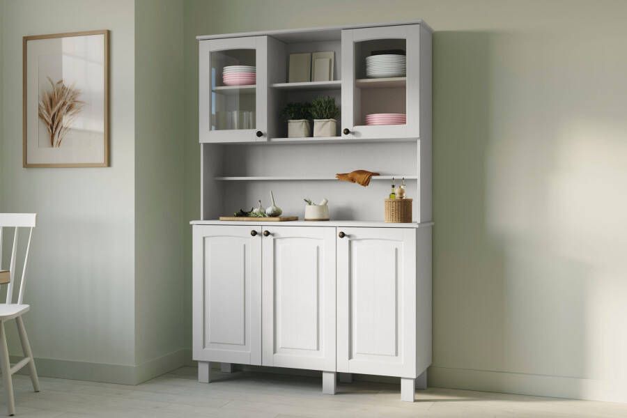 Kochstation Keukenbuffet KS-Osby Massief grenen breedte 120 cm 5 deuren (1 stuk) - Foto 9