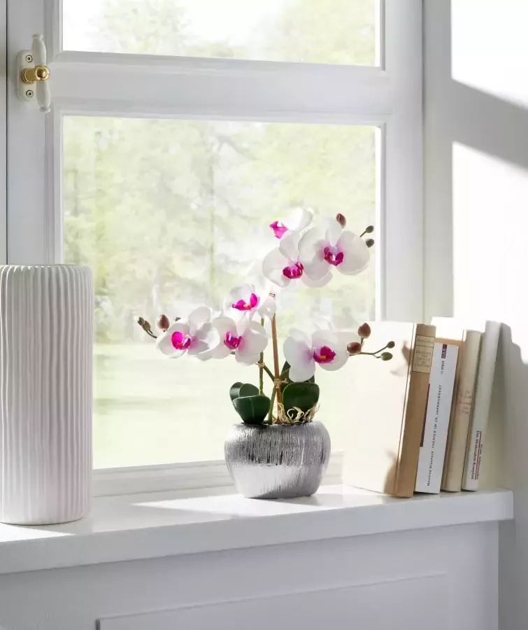 Home affaire Kunstplant Orchidee Kunstorchidee in een pot (1 stuk) - Foto 3