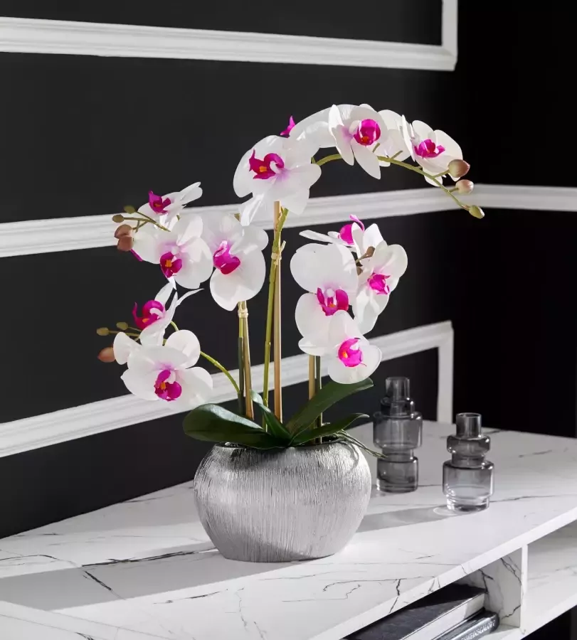 Home affaire Kunstplant Orchidee Kunstorchidee in een pot (1 stuk)