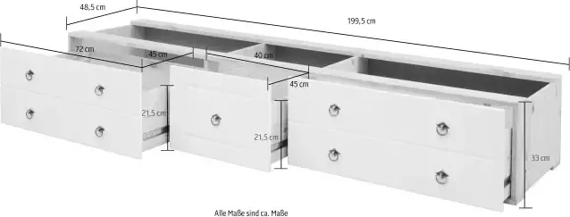 Home affaire Lade Hugo voor het gelijknamige massief houten bed - Foto 11