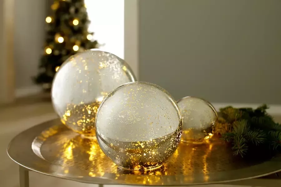 Home affaire Decoratieve bol BALLS in een 3-delige set bestaand uit ø 10 15 20 cm - Foto 1