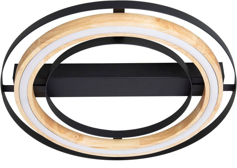 Home affaire Led-plafondlamp Percht Dimbaar via wandschakelaar 3-niveaus schakelbaar (1 stuk) - Foto 3