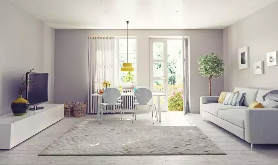 Kayoom Beige Grijs vloerkleed 120x170 cm A-symmetrisch patroon Geruit Modern - Foto 6