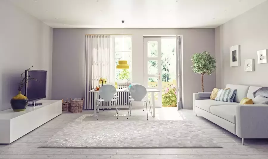 Kayoom Leren vloerkleed Rocket 110 Fellteppich Patchwork echt leer enkel unieke exemplaren woonkamer - Foto 6