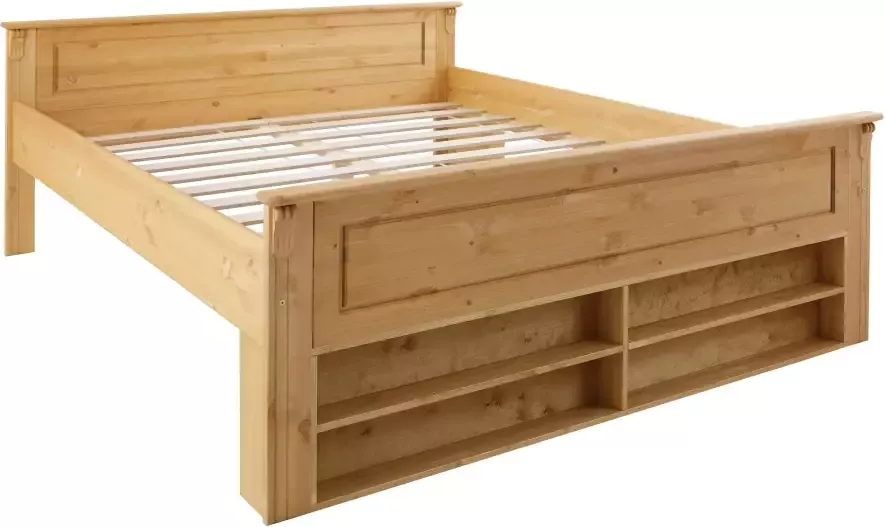 Home affaire Massief houten ledikant TESSIN FSC-gecertificeerd grenen Bed met opbergruimte INCLUSIEF oprolbare lattenbodem - Foto 7