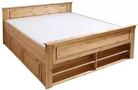 Home affaire Massief houten ledikant TESSIN FSC-gecertificeerd grenen Bed met opbergruimte INCLUSIEF oprolbare lattenbodem - Foto 11