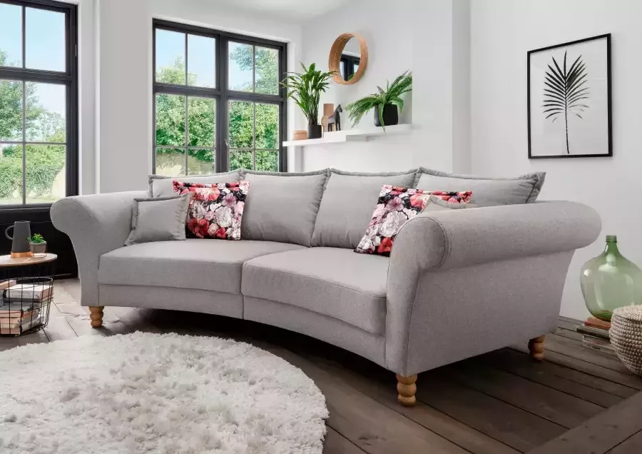 Home affaire Megabank Tassilo gebogen vormentaal comfortabel Mega Sofa breedte 350cm - Foto 2