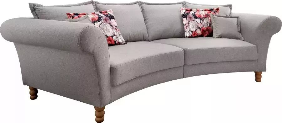 Home affaire Megabank Tassilo gebogen vormentaal comfortabel Mega Sofa breedte 350cm - Foto 4