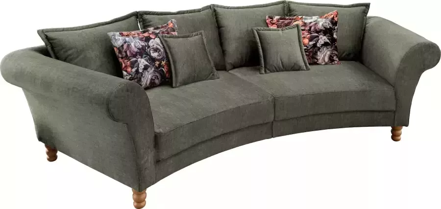 Home affaire Megabank Tassilo gebogen vormentaal comfortabel Mega Sofa breedte 350cm - Foto 3