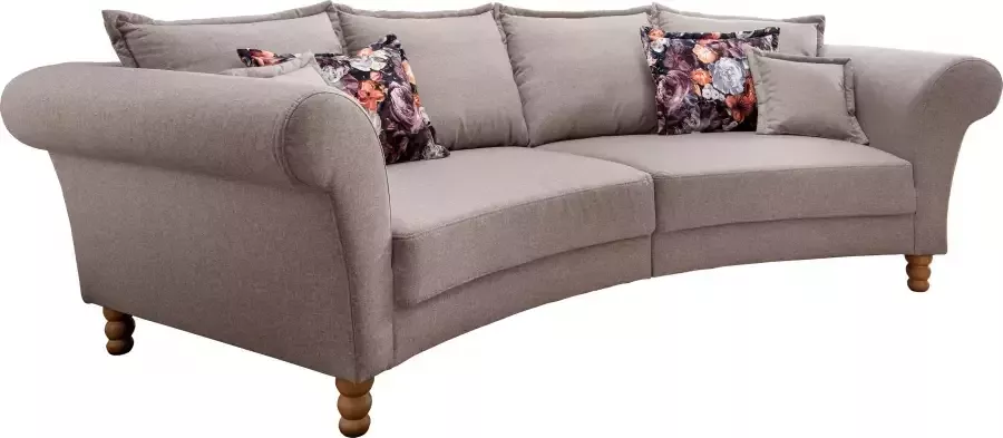 Home affaire Megabank Tassilo gebogen vormentaal comfortabel Mega Sofa breedte 350cm - Foto 3