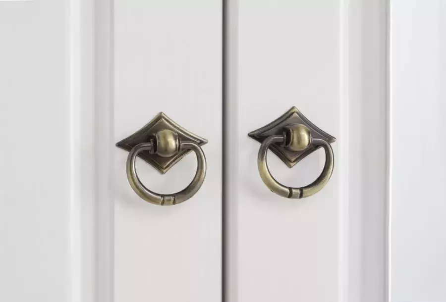Home affaire Waskast Hugo multifunctionele kast FSC gecertificeerd Made in EU gemaakt van massief dennenhout klassieke landelijke stijl met cassette-optiek - Foto 5