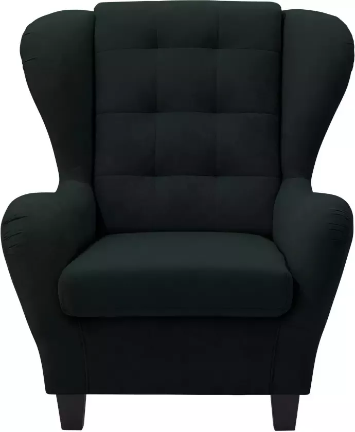 Home affaire Oorfauteuil Alexander incl. hocker met stiksels in vele kleuren (2 stuks) - Foto 6