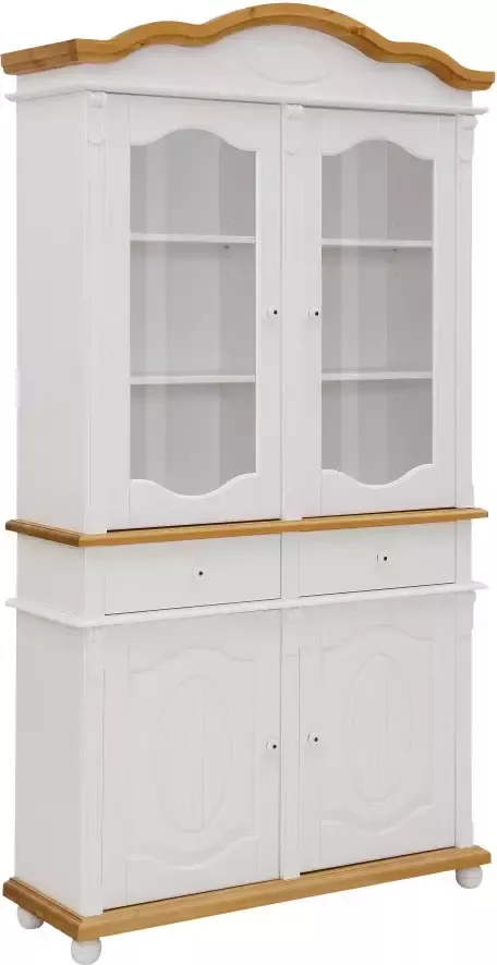 Home affaire Opzetkast TESSIN Vitrinekast breedte 115 cm van massief dennenhout FSC - Foto 9