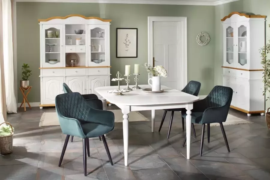 Home affaire Opzetkast TESSIN Vitrinekast breedte 115 cm van massief dennenhout FSC - Foto 6