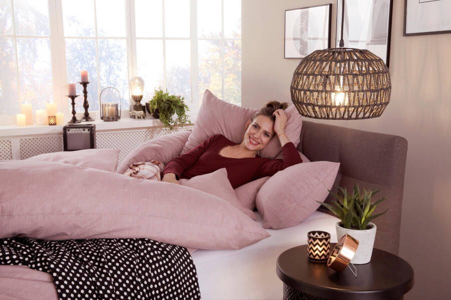 Home affaire Overtrekset Melli Dekbedovertrek van katoen linnen-look in mêlee-look - Foto 10