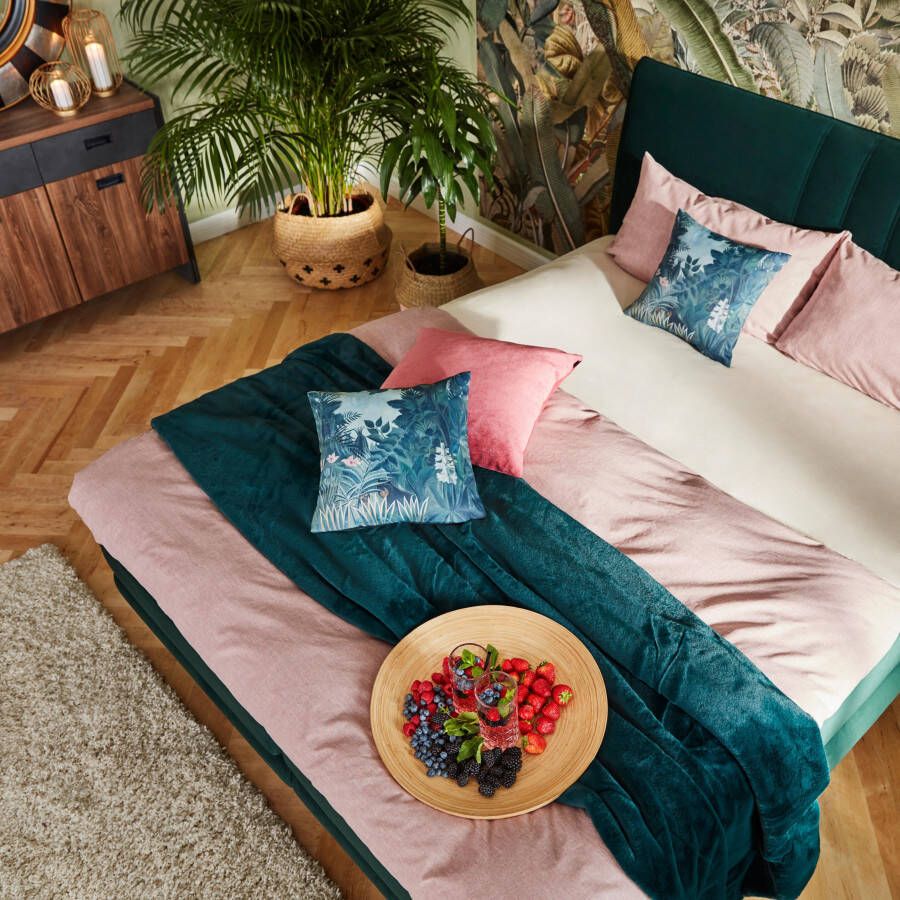 Home affaire Overtrekset Melli Dekbedovertrek van katoen linnen-look in mêlee-look - Foto 3