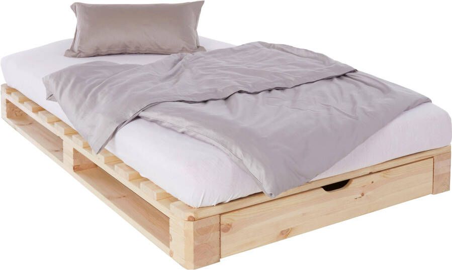 Home affaire Palletbed Alasco gecertificeerd massief hout uit te breiden tot tweepersoons- of familiebed - Foto 5