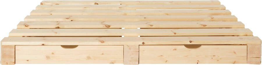 Home affaire Palletbed Alasco gecertificeerd massief hout uit te breiden tot tweepersoons- of familiebed - Foto 13