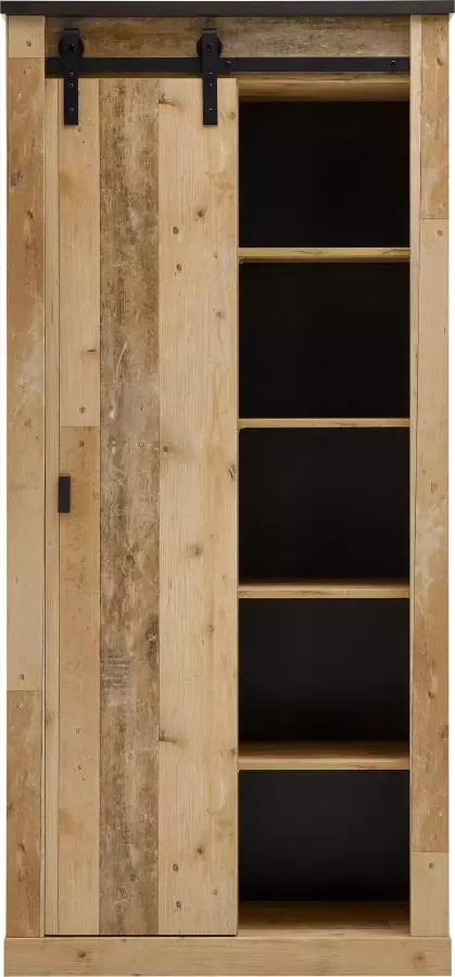 Home affaire Rek Sherwood modern houtdecor met schuurdeurbeslag van metaal hoogte 201 cm - Foto 4