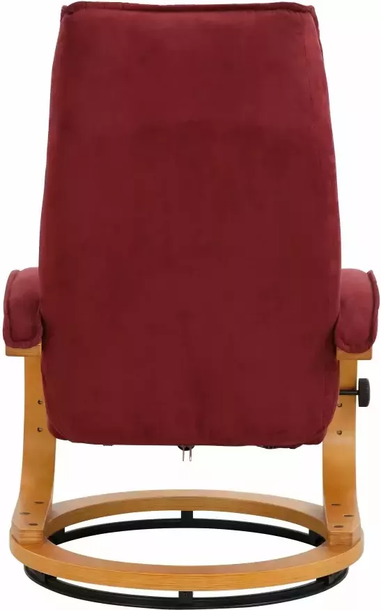 Home affaire Relaxfauteuil Paris TV-Sessel mit Hocker Wohnzimmer Schlaffunktion manuell Microvezel natuurlijk leer geweven stof zithoogte 46 cm (set 2 stuks) - Foto 4