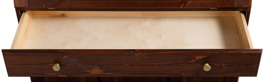 Home affaire Secretaris Rosi Bureau van massief hout met vitrinegedeelte afmetingen 100 x 42 5 x 180 cm - Foto 10