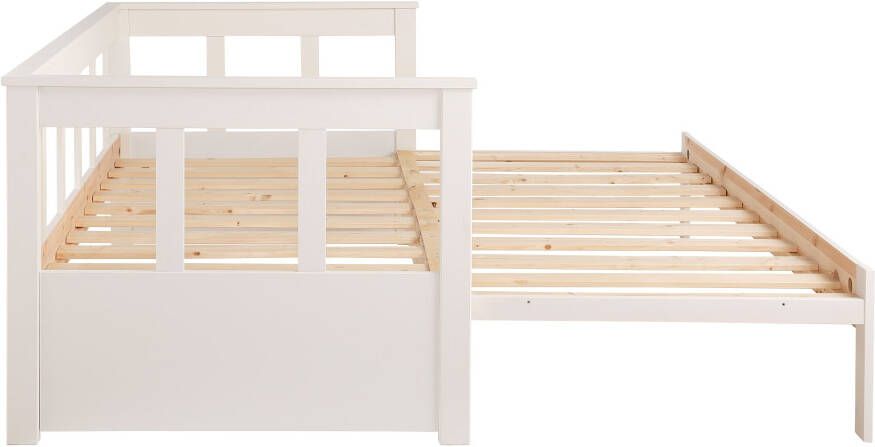 Home affaire Slaapbank "AIRA" Kinderbett Gästebett Skandi- Design Schublade optional Logeerbed met uitschuifbaar tweede ligoppervlak gecertificeerd massief hout - Foto 7