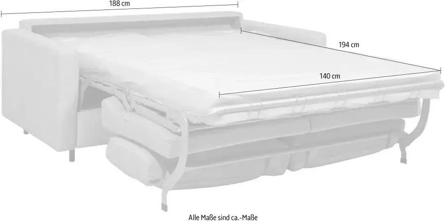 Home affaire Slaapbank Virming Doorslaapfunctie met vering en matras - Foto 3