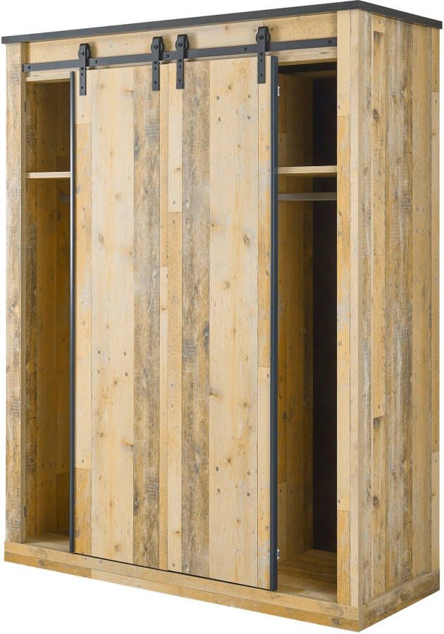 Home affaire Slaapkamerserie Sherwood Ligoppervlak 140 x 200 cm kast 3-deurs 161 cm breed (4-delig) - Foto 8