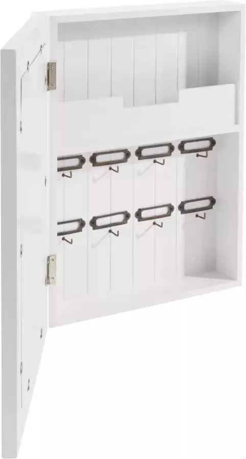 Home affaire Sleutelkastje met linnen kussen voor vastpinnen van foto s en notities - Foto 5