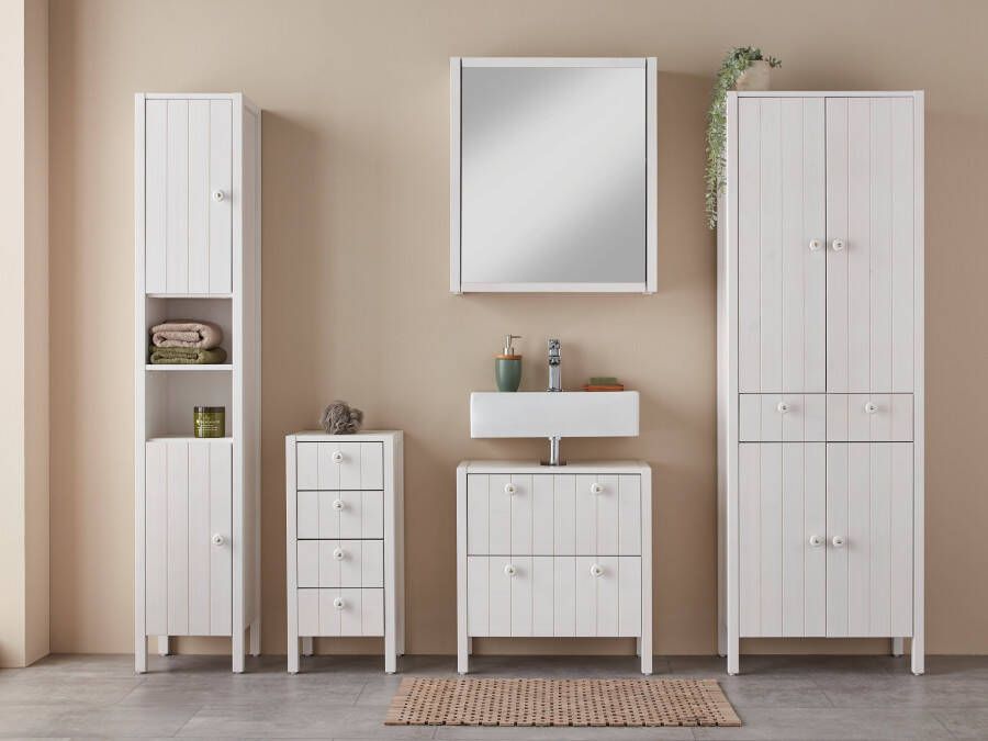 Home affaire Spiegelkast TINA Badkamermeubel spiegel breedte 60 cm massief hout - Foto 4