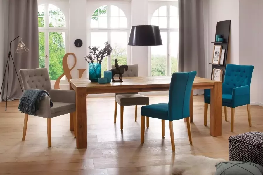 Home affaire Eetkamerstoel Colorado BESTSELLER met massief houten onderstel - Foto 6