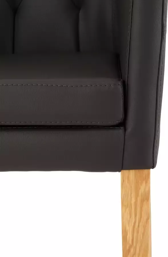 Home affaire Eetkamerstoel Colorado BESTSELLER met massief houten onderstel - Foto 2