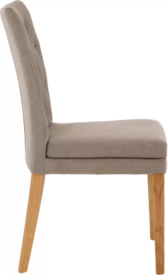 Home affaire Eetkamerstoel Colorado BESTSELLER Polsterstoel Poten in eiken of noten. In set van 2 4 of 6 - Foto 9