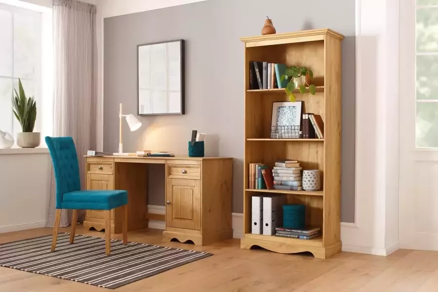 Home affaire Eetkamerstoel Colorado BESTSELLER Polsterstoel Poten in eiken of noten. In set van 2 4 of 6 - Foto 5