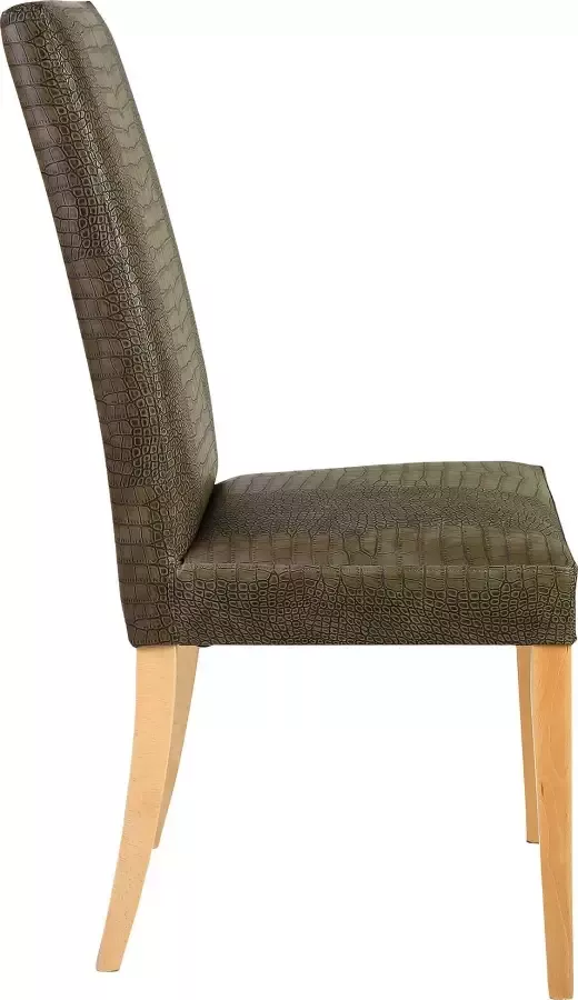 Home affaire Stoel Java Overtrokken met kunstleer met animal-stempeldruk (set 2 stuks) - Foto 1