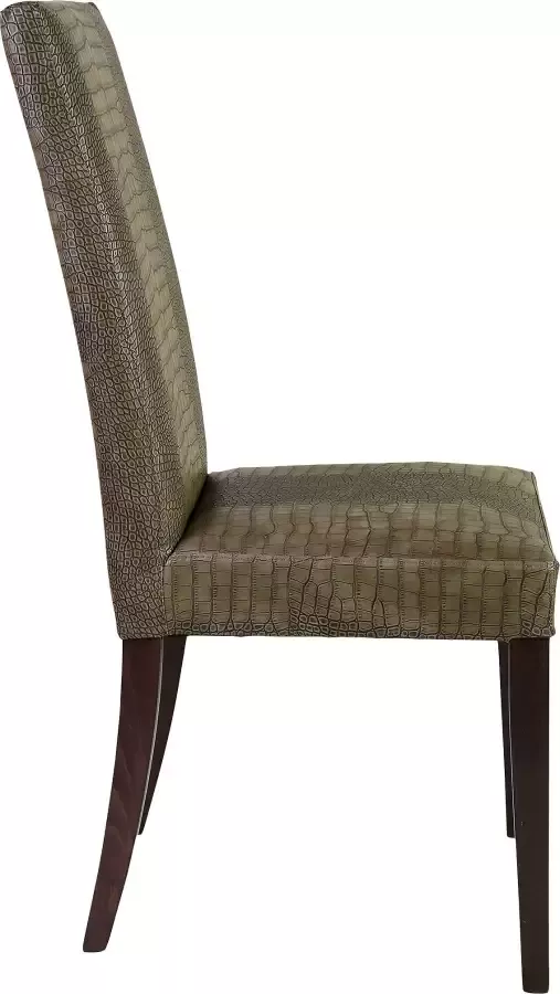 Home affaire Stoel Java Overtrokken met kunstleer met animal-stempeldruk (set 2 stuks)