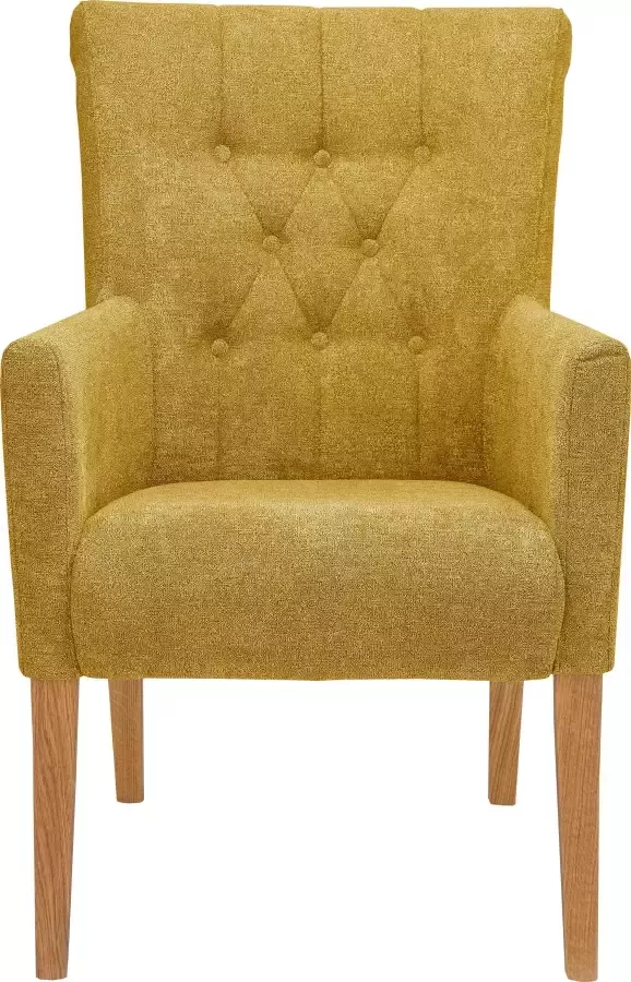 Home affaire Eetkamerstoel King Fauteuil met knoopdetails gestoffeerde stoel (1 stuk) - Foto 5