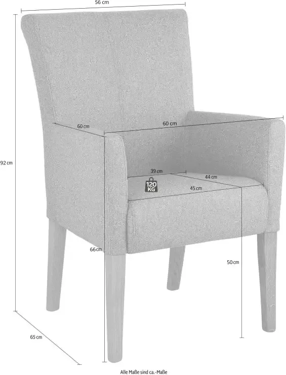Home affaire Eetkamerstoel King Fauteuil met knoopdetails gestoffeerde stoel (1 stuk) - Foto 8