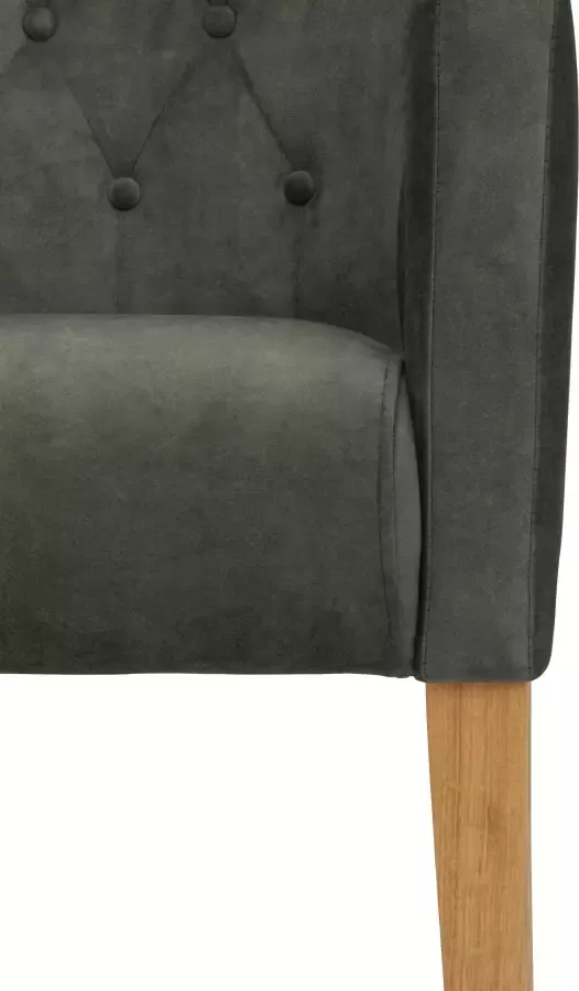Home affaire Eetkamerstoel King Fauteuil met knoopdetails gestoffeerde stoel (1 stuk) - Foto 6