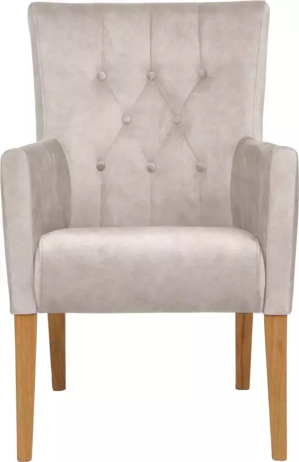 Home affaire Eetkamerstoel King Fauteuil met knoopdetails gestoffeerde stoel (1 stuk) - Foto 5