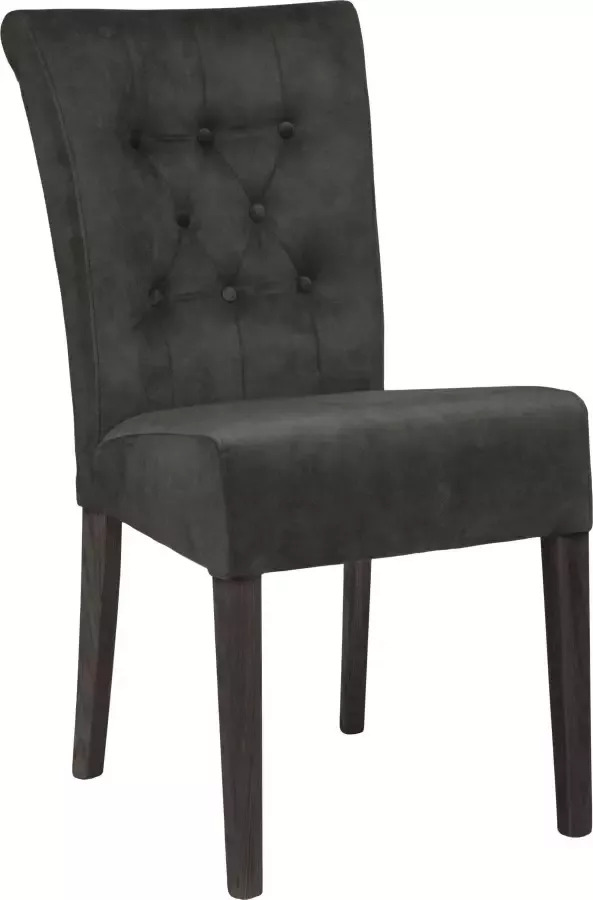Home affaire Eetkamerstoel Queen Gestoffeerde stoel met knoopdetails set van 2 4 of 6 - Foto 2