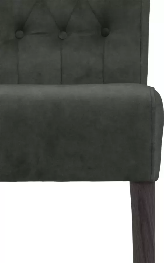 Home affaire Eetkamerstoel Queen Gestoffeerde stoel met knoopdetails set van 2 4 of 6 - Foto 4