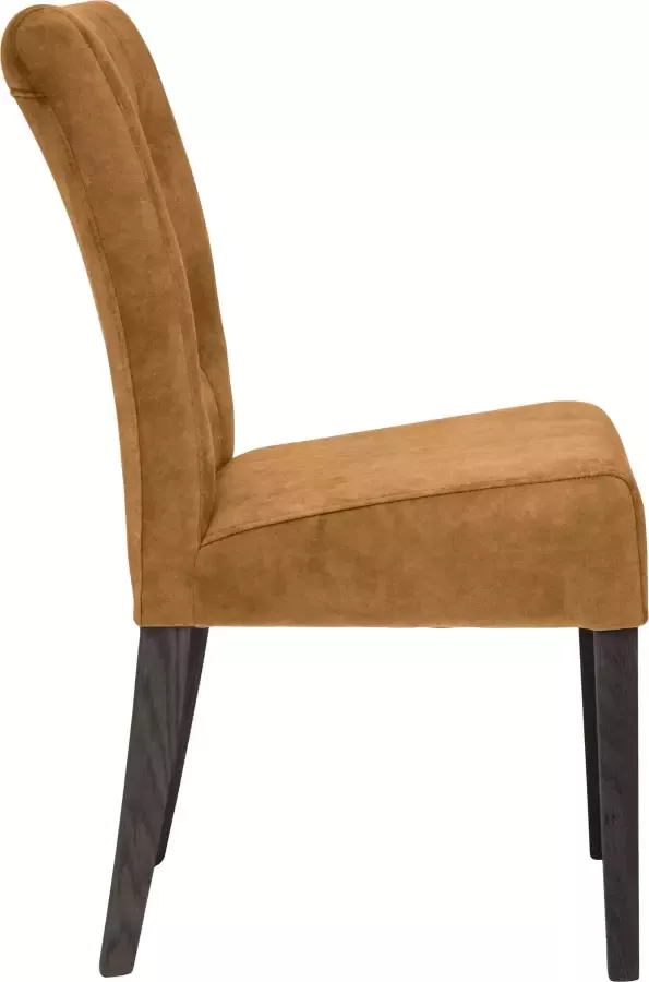 Home affaire Eetkamerstoel Queen Gestoffeerde stoel met knoopdetails set van 2 4 of 6 - Foto 1