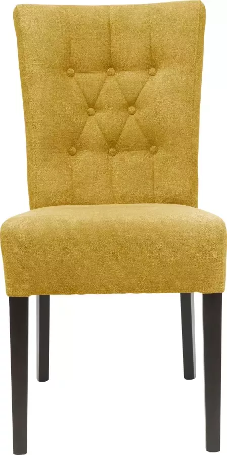 Home affaire Eetkamerstoel Queen Gestoffeerde stoel met knoopdetails set van 2 4 of 6 - Foto 7