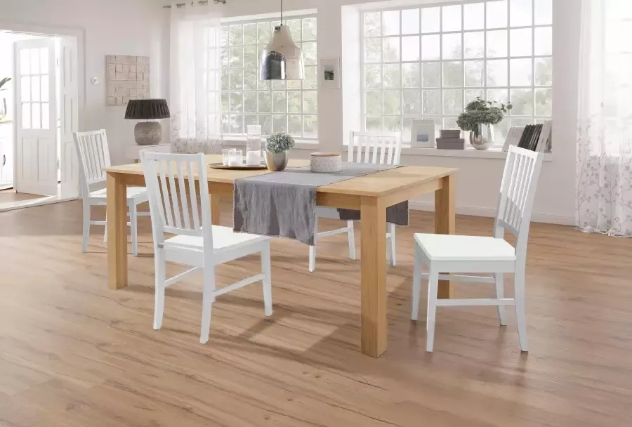 Home affaire Eetkamerstoel Ruanda houten stoel in sets van 2 4 of 6 keukenstoel (set) - Foto 7