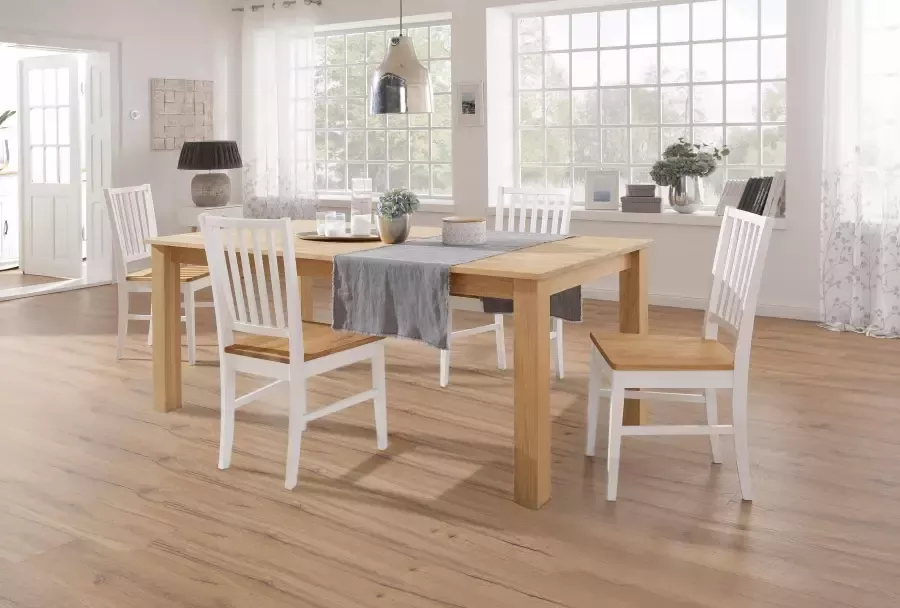 Home affaire Eetkamerstoel Ruanda houten stoel in sets van 2 4 of 6 keukenstoel (set) - Foto 4