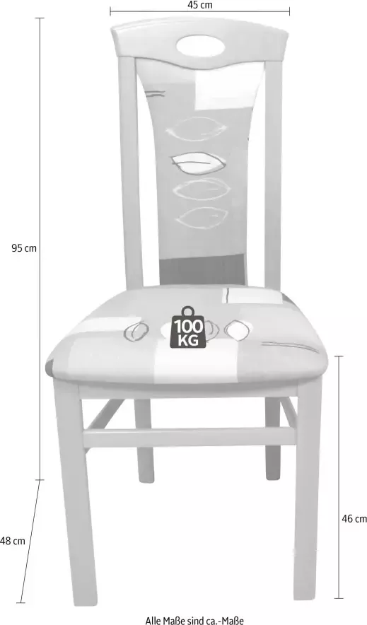 Home affaire Stoel Susanne (set 2 stuks) - Foto 1