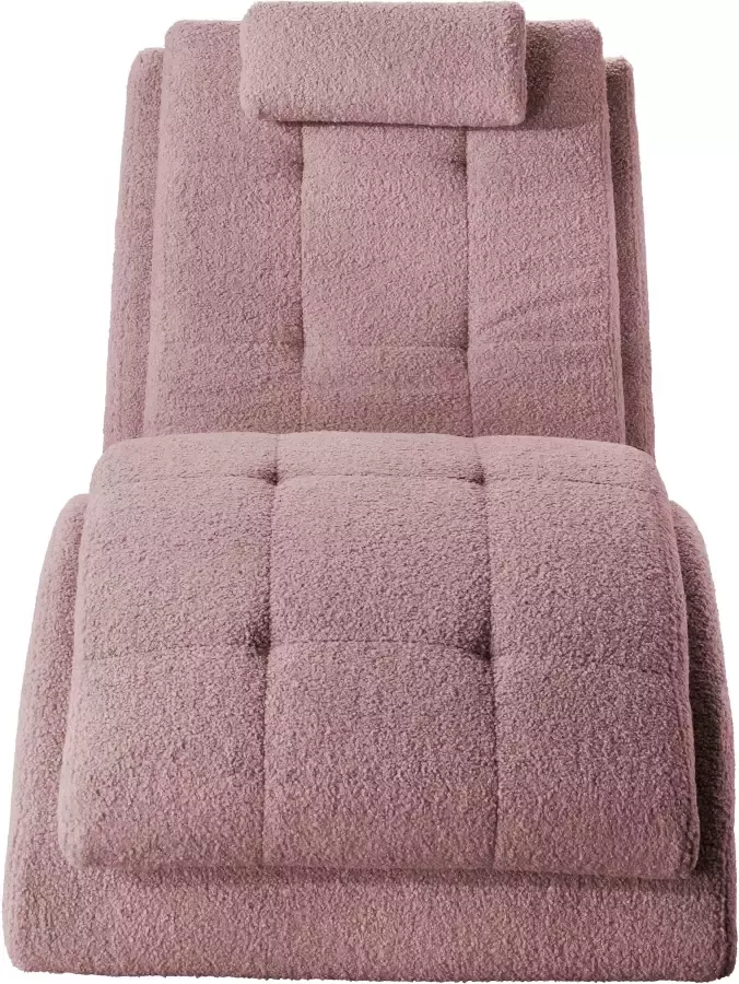 Home affaire Relaxstoel Vengo II met hoofdkussen matten-look op romp