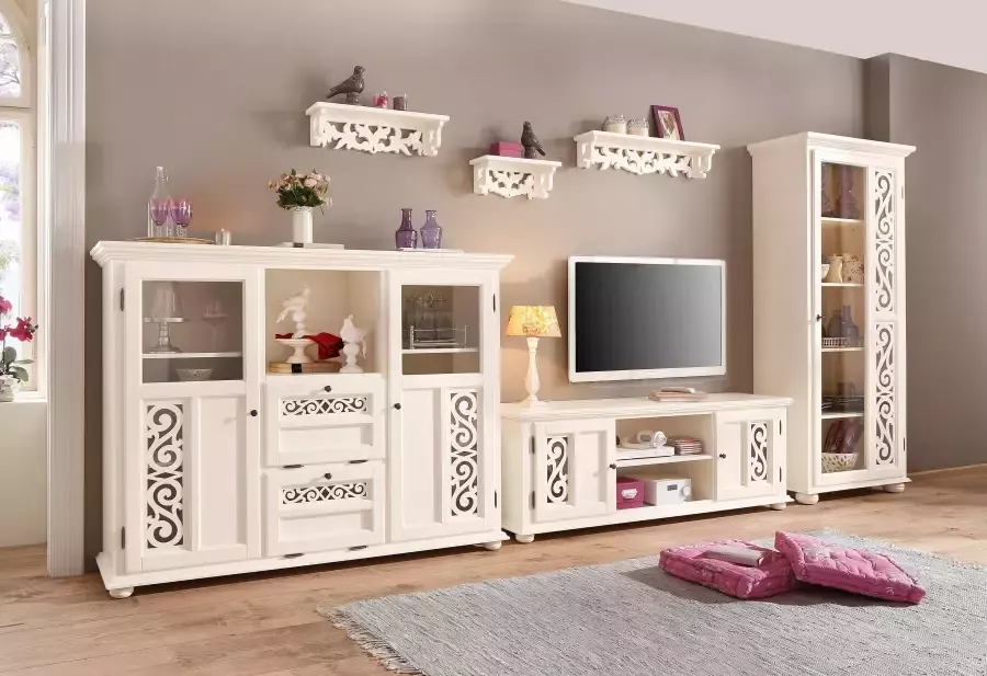 Home affaire Tv-meubel Arabeske met mooi decoratief freeswerk op de deurfronten breedte 160 cm - Foto 4