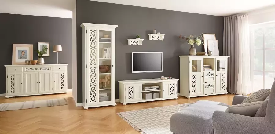 Home affaire Tv-meubel Arabeske met mooi decoratief freeswerk op de deurfronten breedte 160 cm - Foto 8